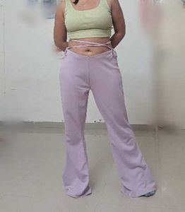 Lilac Flared Trousers