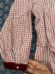 Vintage Style Checkered Button-Up Shirt