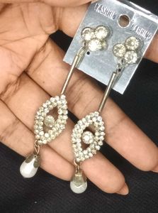 4 Crystal Earings Combo