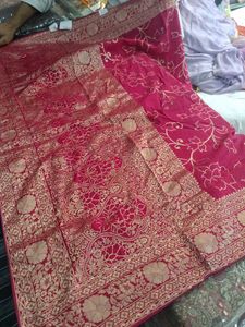 Red & Gold Banarasi Silk Saree