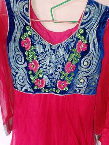 Rani &amp;Blue Colour Ethnic Gown With Pajami