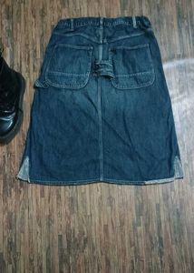 Y2K Vintage Denim Mid Length Skirt For Women