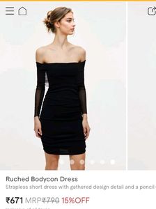 Savana Black Bodycon Mini Dress