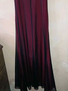 gathered bodycon Burgundy Maxi Slip Dress