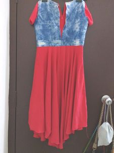 Jeans And Georgette Dress