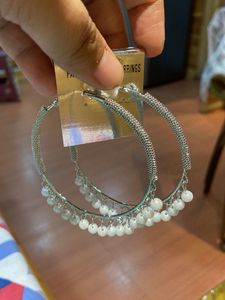 Hoop Earrings with Beads