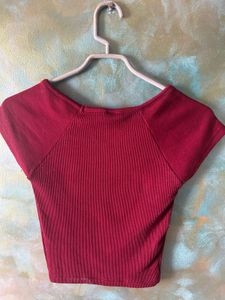 Pack Of 2 Ribbed Crop Tops