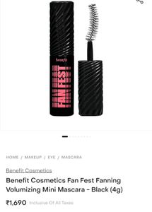 Benefit Cosmetics Fan Fest Mascara Mini