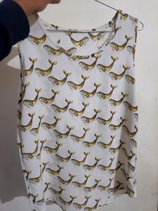 White Sleeveless Top