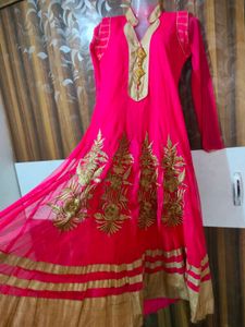 Pink Embroidered Kurta Set