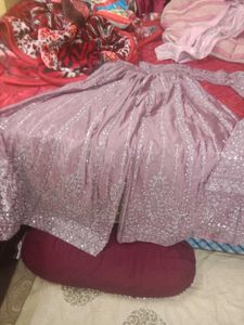 Elegant Lavender Pakistani Suit
