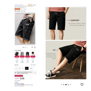 🆕Brand New Men casual cotton shorts 🆕