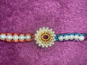 Pearl Kundan Rakhi