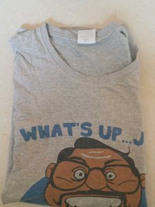 Graphic Print Grey T-shirt