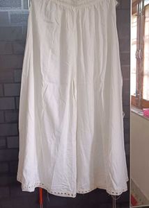 Off-white Plazzo Free Size New