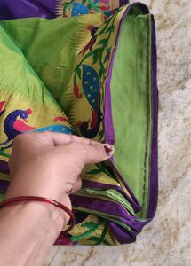One Time Use Saree Paithani Totali New Hai