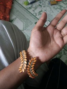 Beautiful Bangle Type Bracelet Silk Thread