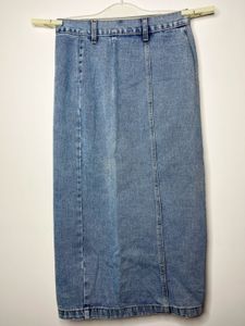Classy  Denim Button Skirt For Women