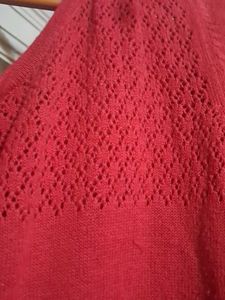 Oversized Cherry 🍒 Red Color Top