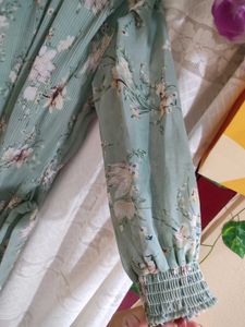 Floral ,Pista Green Clr ,Dress🌸