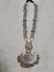 Oxidised Long Jewellery Set With Earrings ❤️