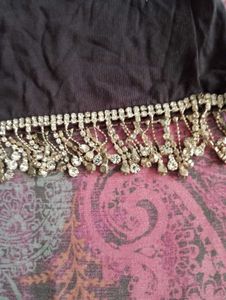Jewel Embellished Crop Tee