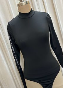 Shein Black Solid Collared Bodysuit( Women&#39;s)