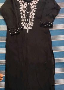 Black Embroidered Kurti