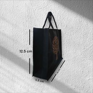 Combo Of Black Canvas Tote Handcrafted Bags