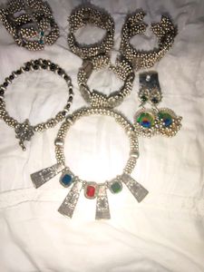 Combo Oxidised Jewellery Set