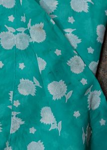 Floral Cotton Blend Saree