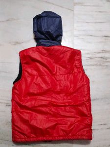 Boys Sleeveless Hooded Jacket
