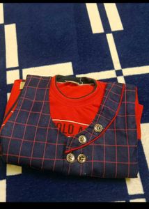 Boys Red &amp; Navy 3-Piece Outfit