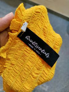Yellow Crop Top
