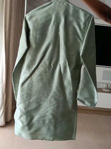 Elegant green colour kurta pajama with jacket