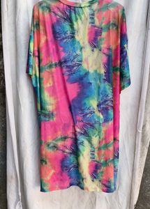 121511. Trendy Tie-Dye T-Shirt Dress
