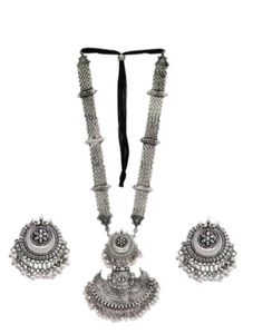 Oxidized Silver Necklace Set