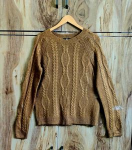 Light Brown Branded Pullover Size-38
