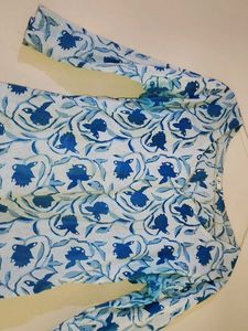 Floral Print Kurta