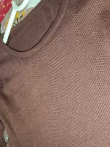 Maroon Long Sleeve Top 🤎