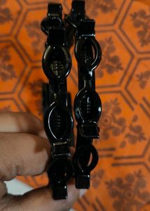 Black Hair Clips - 2 Pack