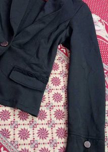 Korean Style Black Sexy Coat