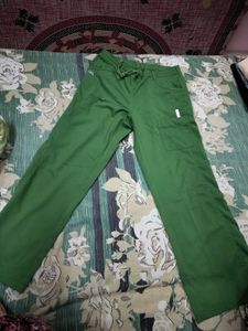 Green Cotton Pant