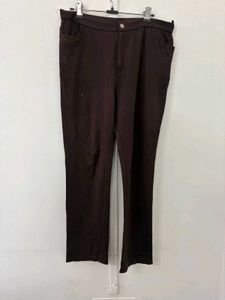 Brown Straight Leg Pants