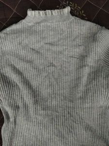 Ribbed knit sweater