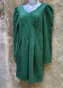 SEXY DARK GREEN DRESS