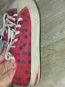 Cute Berry Print Sneakers