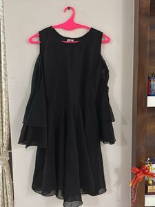 Black Cold Shoulder Dress