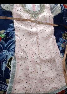 Peach Gharara Suit
