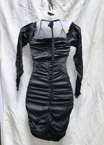 23139. Sleek Black Mini Dress